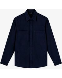 A.P.C. - A. P.c. Noah Jacket Mens Xxs Navy Blue - Lyst