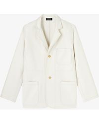 A.P.C. - A. P.c. Leo Blazer Xs Off White - Lyst