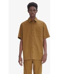A.P.C. - A. P.c. Raph Short-sleeve Shirt Xs Brown - Lyst