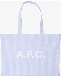 A.P.C. - A. P.c. Diane New Shopping Bag One Size Blue - Lyst