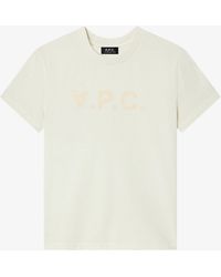 A.P.C. - A. P.c. Standard Grand Vpc T-shirt Mens Xxs Light Beige - Lyst