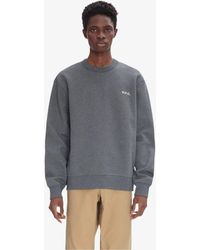A.P.C. - Boxy Petit Vpc Sweatshirt Heather Dark Gray - Lyst