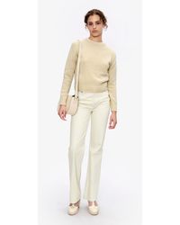 A.P.C. - A. P.c. Women's Short Crew Neck Sweater Size: Extra Small In Ecru - Lyst