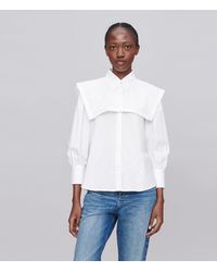 A.P.C. - A. P.c. Women's Ondine Shirt Size: 34 In White - Lyst