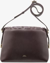 A.P.C. - A. P.c. Women's Ninon Bag One Size In Dark Brown - Lyst
