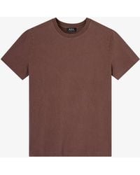 A.P.C. - A. P.c. Printemps 26 T-shirt Mens Xxs Brown - Lyst