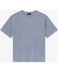 A.P.C. - A. P.c. Délavé Ample T-shirt Xxl Light Blue - Lyst