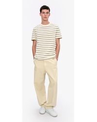 A.P.C. - A. P.c. Men's Striped T-shirt Size: Extra Small In Ecru - Lyst