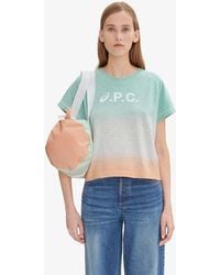 A.P.C. - A. P.c. Cloud Dip Dye T-shirt Xs Multicoloured - Lyst