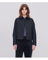 A.P.C. - A. P.c. Women's Becca Jacket Size: 38 In Dark Navy Blue - Lyst
