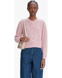 A.P.C. - A. P.c. Women's Milo Cardigan Size: Extra Large In Pink - Lyst