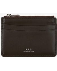 A.P.C. - A. P.C. Paris Cardholder One Size Kbe - Lyst