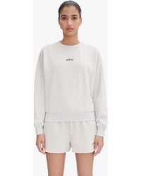 A.P.C. - A. P.c. Stone Sweatshirt Xs Light Grey - Lyst