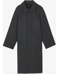 A.P.C. - A. P.c. Raglan Sleeve Coat Xs Charcoal Grey - Lyst