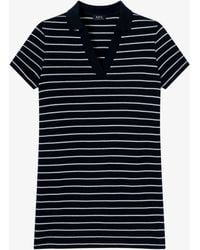 A.P.C. - A. P.c. Polo Dress Xs Navy Blue - Lyst