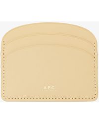 A.P.C. - A. P.c. Women's Demi-lune Cardholder One Size In Sahara - Lyst