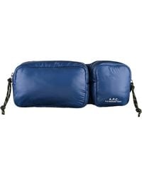 A.P.C. - A. P.c. Men's Puffy Belt Bag One Size In Dark Navy Blue - Lyst