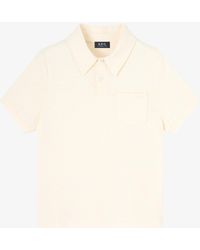 A.P.C. - A. P.c. Ella Polo Shirt Xs Ecru - Lyst