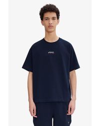A.P.C. - A. P.c. Wind T-shirt M Navy Blue - Lyst