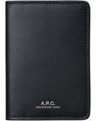 A.P.C. - A. P.c. Men's Stefan Cardholder One Size In Black - Lyst