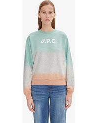A.P.C. - A. P.c. Stone Dip Dye Sweatshirt Xs Multicoloured - Lyst
