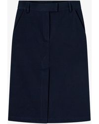 A.P.C. - A. P.c. Mia Skirt 34 Navy Blue - Lyst