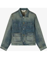 A.P.C. - A. P.c. X Brain Dead Selvedge Chore Jacket Xs Blue - Lyst