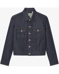 A.P.C. - A. P.c. Dion Jacket 34 Indigo - Lyst