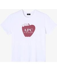 A.P.C. - A. P.c. Pomme T-shirt Xs White - Lyst