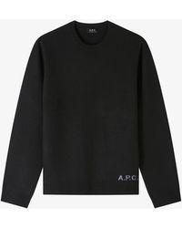 A.P.C. - A. P.c. Edward Sweater Xs Black - Lyst