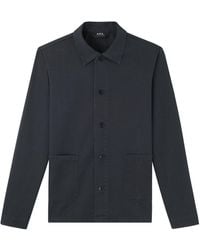 A.P.C. - A. P.c. Men's Kerlouan Jacket Size: Small In Near Black - Lyst