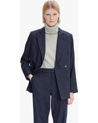 A.P.C. - A. P.c. Women's Lucy Jacket Size: 38 In Dark Navy Blue - Lyst