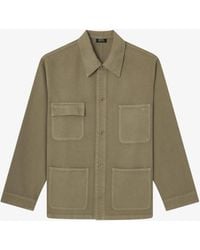 A.P.C. - A. P.c. Loone Sizee-fit Overshirt-jacket M Emerald Green - Lyst