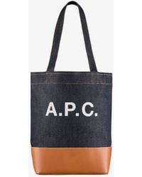 A.P.C. A.P.C. Axel Tote Bag in Black | Lyst