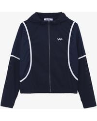 A.P.C. - Windbreaker Jacket A. P.c. Golf Xs Navy Blue - Lyst