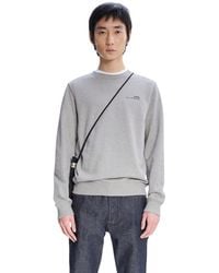 A.P.C. - A. P.c. Item Sweatshirt S Light Grey - Lyst
