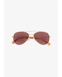 A.P.C. - A. P.c. Men's Bill Sunglasses Size: T2 In Goldtone - Lyst