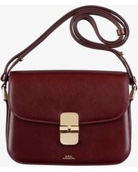 A.P.C. - A. P.c. Grace Small Bag One Size Vino - Lyst
