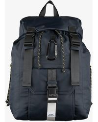 A.P.C. - A. P.c. Treck Backpack One Size Dark Navy - Lyst