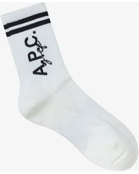 A.P.C. - White/black - Lyst