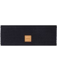 A.P.C. - A. P.c. Arcs Headband (unisex) One Size Navy Blue - Lyst