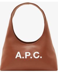 A.P.C. - A. P.c. Women's Baby Ninon Shoulder Bag One Size In Hazelnut - Lyst