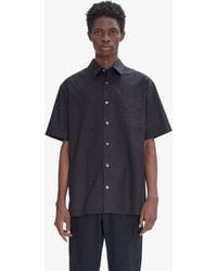 A.P.C. - A. P.c. Rone Sizes Short-sleeve Shirt S Navy Blue - Lyst