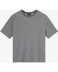 A.P.C. - A. P.c. Wool T-shirt Xs Charcoal Grey - Lyst