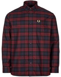 Camicia Uomo Maniche Lunghe Fred Perry Shirt Men Long Sleeves 30213521