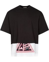 Lanvin Cut Print T-shirt - Black