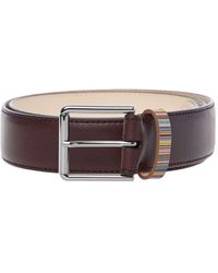 Paul Smith Men's Belt BNWT Brown Taupe Plaited Woven Leather Belt RRP:£140 