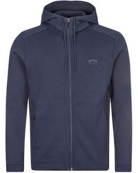 boss zip up sweater