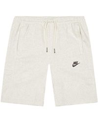 nike grey sweatpant shorts