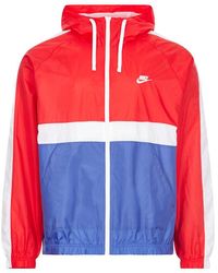 red nike tracksuit mens